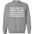 thumbnail image 1 of Unisex Crewneck Sweatshirt Slim Fit Long Sleeve Sweater - Sport Grey X-Large, 1 of 2