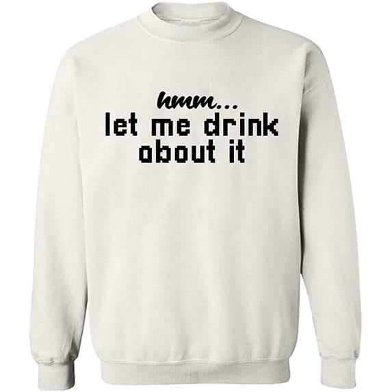 Unisex Crewneck Sweatshirt Slim Fit Long Sleeve Sweater - White 2X-Large