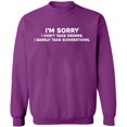 thumbnail image 1 of Unisex Crewneck Sweatshirt, Take Order Take Suggestions, Slim Fit, Long Sleeve Sweater - Purple 3X-Large, 1 of 2