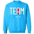 thumbnail image 1 of Unisex Crewneck Sweatshirt, Team There It is, Custom Sweater, Slim Fit, Long Sleeve Sweater - Sapphire X-Large, 1 of 2
