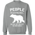 thumbnail image 1 of Unisex Crewneck Sweatshirt, The Bear World, Custom Sweater, Slim Fit, Long Sleeve Sweater - Sport Grey Small, 1 of 2