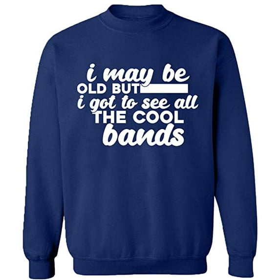 Unisex Crewneck Sweatshirt, The Cool Bands, Custom Sweater, Slim Fit, Long Sleeve Sweater - Navy Blue 3X-Large