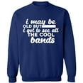 thumbnail image 1 of Unisex Crewneck Sweatshirt, The Cool Bands, Custom Sweater, Slim Fit, Long Sleeve Sweater - Navy Blue Small, 1 of 1