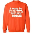 thumbnail image 1 of Unisex Crewneck Sweatshirt, The Cool Bands, Custom Sweater, Slim Fit, Long Sleeve Sweater - Orange Large, 1 of 1