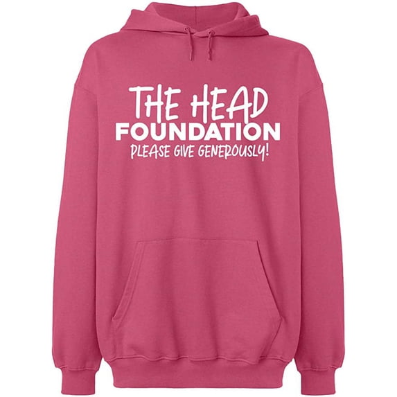 Unisex Crewneck Sweatshirt, The Head Foundation, Slim Fit, Long Sleeve Sweater - Safety Pink 2X-Large