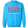 thumbnail image 1 of Unisex Crewneck Sweatshirt, Trump 2020, Custom Sweater, Slim Fit, Long Sleeve Sweater - Sapphire 3X-Large, 1 of 2
