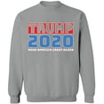thumbnail image 1 of Unisex Crewneck Sweatshirt, Trump 2020, Custom Sweater, Slim Fit, Long Sleeve Sweater - Sport Grey 2X-Large, 1 of 2