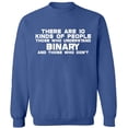 thumbnail image 1 of Unisex Crewneck Sweatshirt, Understand Binary Math, Slim Fit, Long Sleeve Sweater - Indigo Blue 3X-Large, 1 of 2