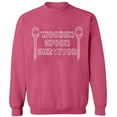 thumbnail image 1 of Unisex Crewneck Sweatshirt, Wooden Spoon Survivor, Custom Sweater, Slim Fit, Long Sleeve Sweater - Safety Pink 3X-Large, 1 of 2