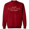 thumbnail image 1 of Unisex Crewneck Sweatshirt, You Can't Scare Me, Custom Sweater, Slim Fit, Long Sleeve Sweater - Antiquee Cherry Small, 1 of 2