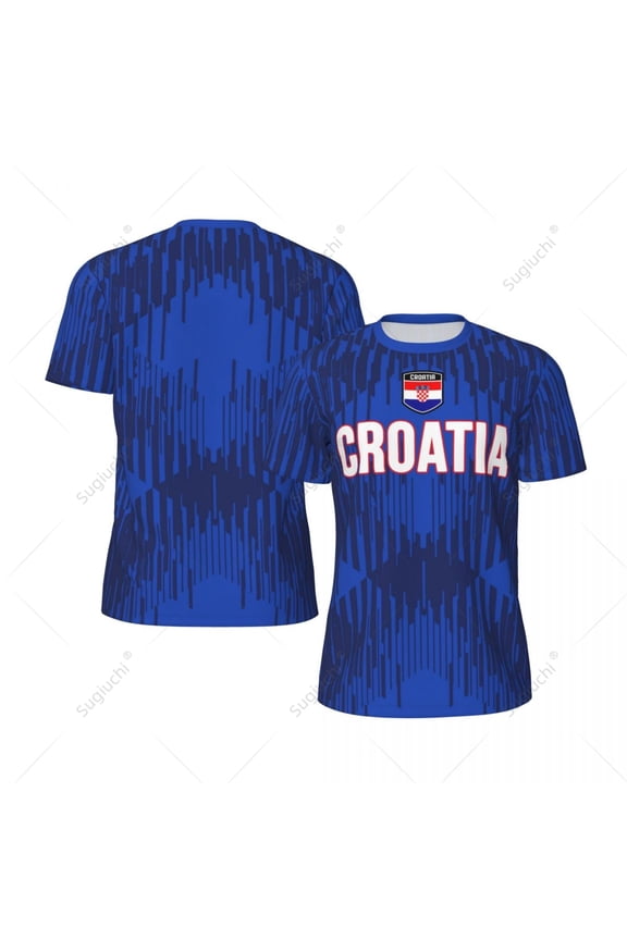 Unisex Croatia Flag 3D Printed T-shirt Fans Mesh tshirt For Running Bike Soccer Tennis Fitness Sports Exclusive