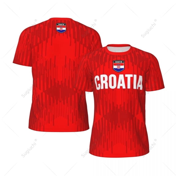 Unisex Croatia Flag 3D Printed T-shirt Fans Mesh tshirt For Running Bike Soccer Tennis Fitness Sports Exclusive