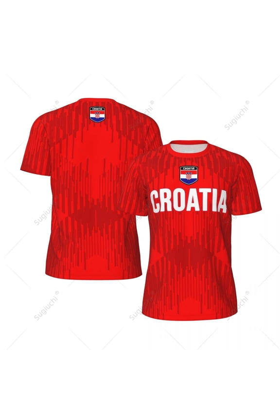 Unisex Croatia Flag 3D Printed T-shirt Fans Mesh tshirt For Running Bike Soccer Tennis Fitness Sports Exclusive