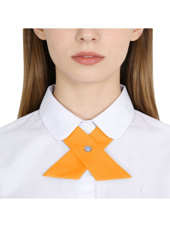 Unisex Cross Bow Tie Classic Ribbon Collar Accessory For School Uniform Style Stage Performances And Everyday Outfits