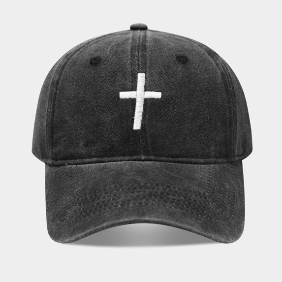 Unisex Cross-Stitch Baseball Cap Adjustable Vintage Dad Hat Men'S Washed Cotton Embroidered Baseball Cap Rugged Baseball Cap Classic Lightweight Summer Sun Hat 1Pc Adult Hat