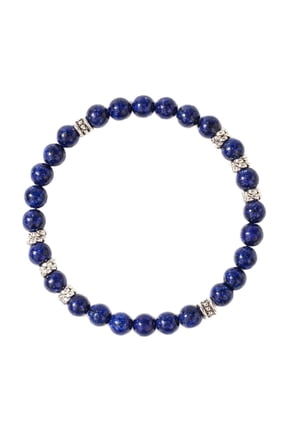 Unisex Crystal Bracelet - Handmade GemCrystal Bead Bracelet for Men and Women - Simple Fashion Accessory for Father's Day, Mother's Day, and Friend Gift (Blue)