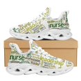 thumbnail image 1 of Unisex Cushion Sneakers Nurse Newspaper Design Running Shoes for Womens Mens Lightweight Soft Mesh Footwear, 1 of 8