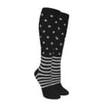 thumbnail image 1 of Unisex Cushioned Support Socks for All-Day Comfort, Reinforced Heel & Toe, Solid Black-Mutistriped Polka Dots, Small-Medium, 1 of 4
