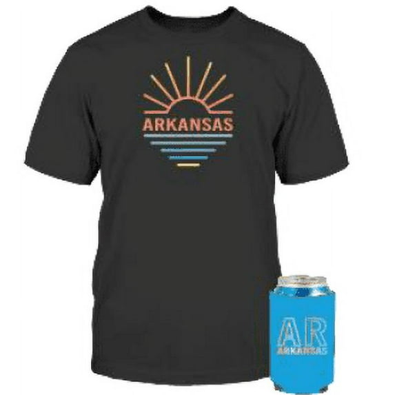 Unisex Custom State Graphic Tee Can Cooler Combo Set, Shirt and Drink Sleeve 2-Pack from Home Free, Sizes S-2XL