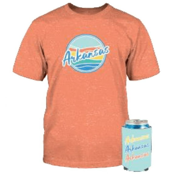 Unisex Custom State Graphic Tee Can Cooler Combo Set, Shirt and Drink Sleeve 2-Pack from Home Free, Sizes S-3XL