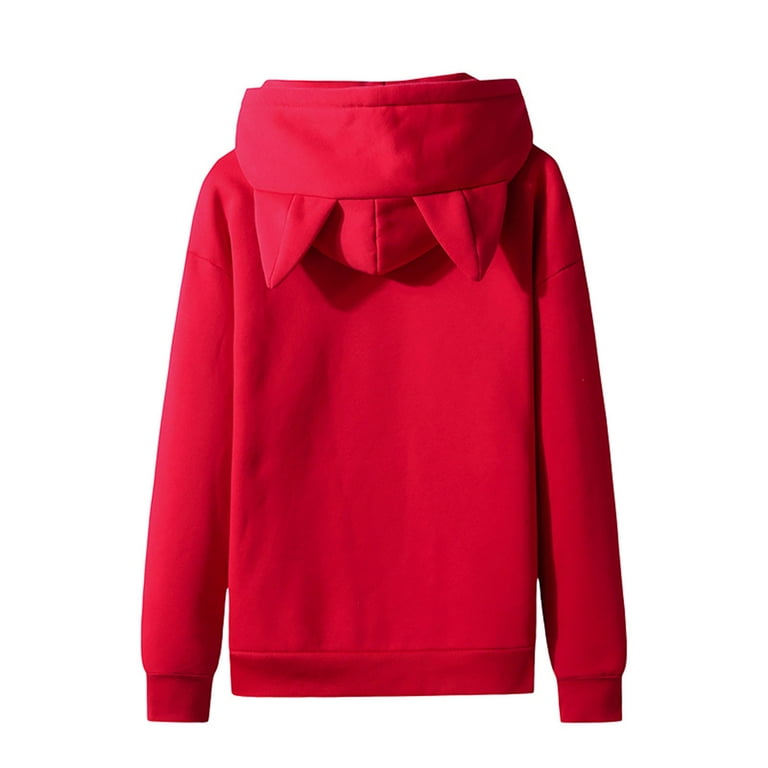 Unisex Cute Cat Hoodie Sweatshirt Men/Women Casual Outdoor Hip-Hop