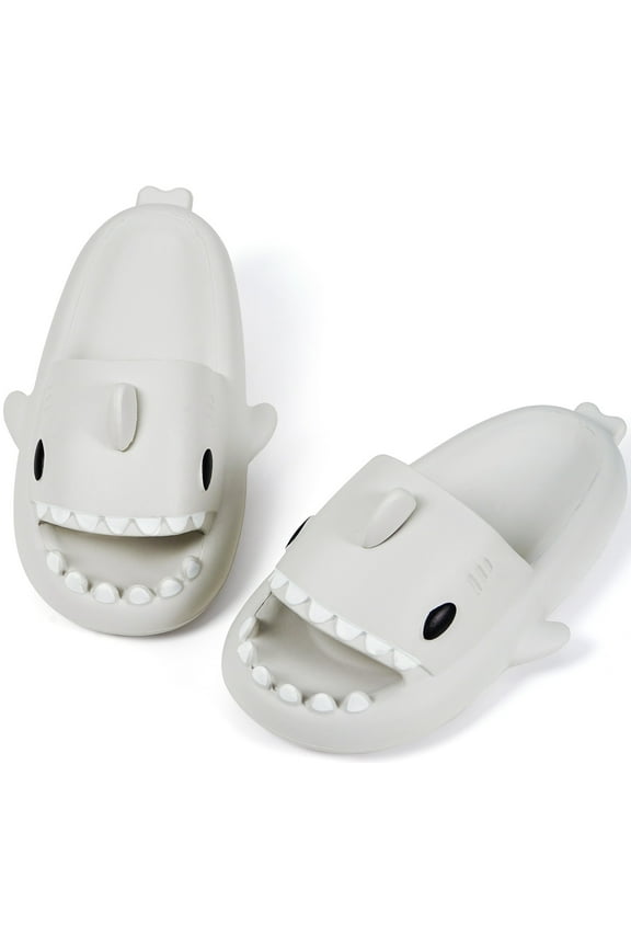 Unisex Cute Shark Slides Slippers for Family Sandals Casual Beach Slipper Shoes for Men Women child, Lightweight Anti-Slip Summer Indoor & Outdoor