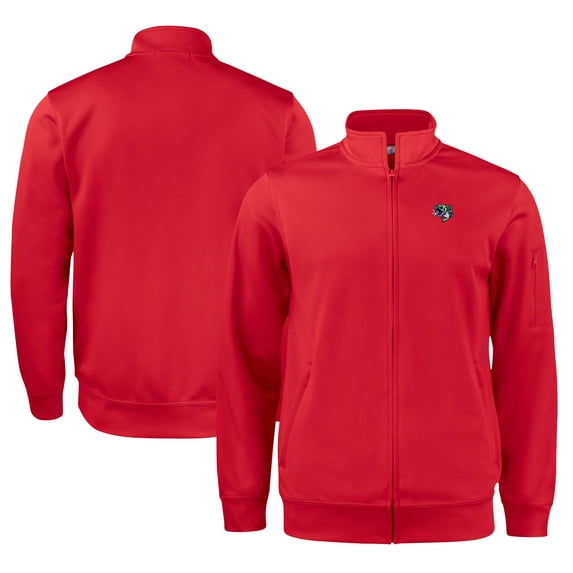 Unisex Cutter & Buck Red Gwinnett Stripers Clique Lift Eco Performance Full-Zip Jacket
