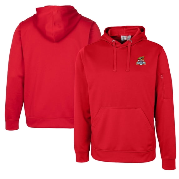 Unisex Cutter & Buck Red Toledo Mud Hens Clique Lift Eco Performance Pullover Hoodie Sweatshirt