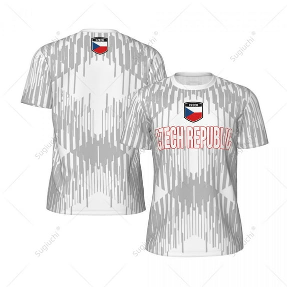 Unisex Czech Republic Flag 3D Printed Mesh T-shirt Fans For Running Bike Soccer Tennis Football Fitness Sports Tees Exclusive