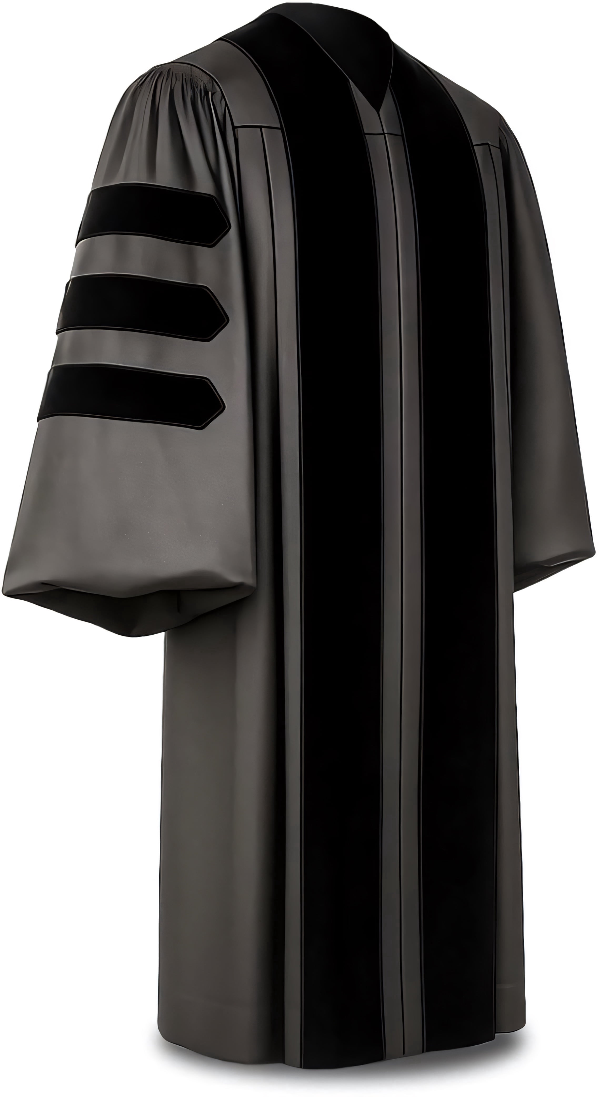 CLERKMANS Tailored Chevron Zipper Graduation Gown and Doctorate Robe ...