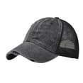 thumbnail image 1 of Unisex Denim Baseball Cap - Adjustable Buckle - Sun Protection Hat - for Outdoor Activities & All Seasons, 1 of 3