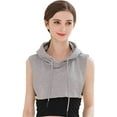 thumbnail image 1 of Unisex Detachable Dickey Collar Half Blouse Hoodie Faux Collar, 1 of 5