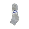 thumbnail image 1 of Unisex Diabetic Crew Circulatory Non-Elastic Ankle Length Quarter Socks for Mens & Womens (3 Pairs Gray, 10-13), 1 of 2