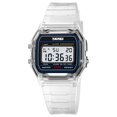 Unisex Digital Sports Watch Classic Transparent Color PU Strap 30M ...