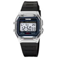 Unisex Digital Sports Watch, Retro Square Wristwatch with Transparent ...