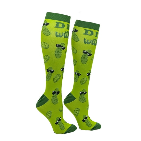 Unisex Dill With It Funny Pickle Compression Socks for Women and Men