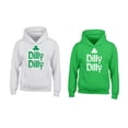 thumbnail image 1 of Unisex Dilly Dilly Clover St. Patrick's Day Printed Hoodie Irish Party Hoodie Long Sleeve Sweatshirt Soft and Comfy Hoodie, Lightweight Hoodie White Sweatshirt 3X-Large, 1 of 3