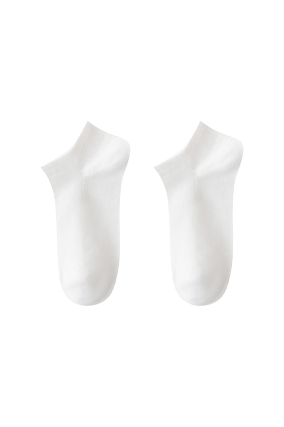 Unisex Disposable Compressed Travel Socks Breathable Mesh Ankle Single Use Socks Individually Wrapped Portable Disposable Socks,One Size, White