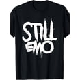 thumbnail image 1 of Unisex Distressed Grunge Still Emo Graphic Alt Fashion T-Shirt, 1 of 6