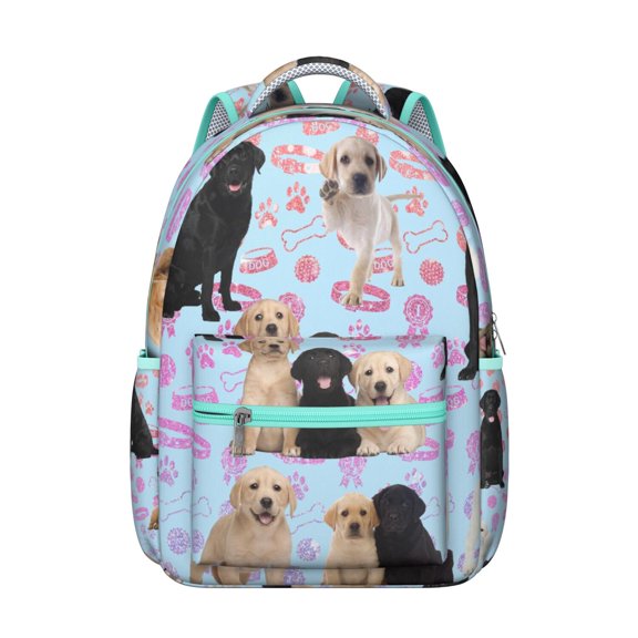 "Unisex Dog Pattern Backpack - Durable Waterproof Bag for Work & School, Spacious Compartment with Laptop Protection, Ideal for Commuters & Pet Fans"