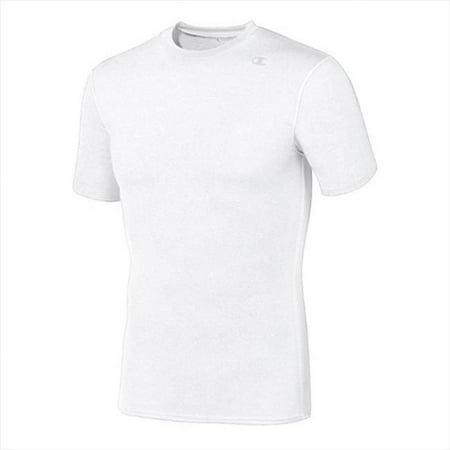 Unisex Double Dry Competitor Compression Tee, White - S