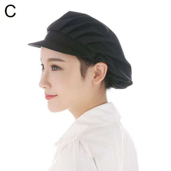 Unisex Dustproof Breathable Elastic Kitchen Chef Hat Cleaner Factory Work Cap
