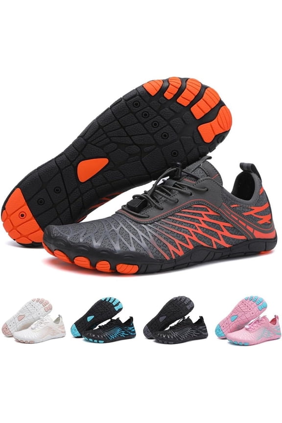 Unisex Barefoot Water Shoes Wide Toe Box Zero Drop Quick-Dry Non-Slip Lightweight Footwear for Hiking Swimming Running Walking Outdoor Sports