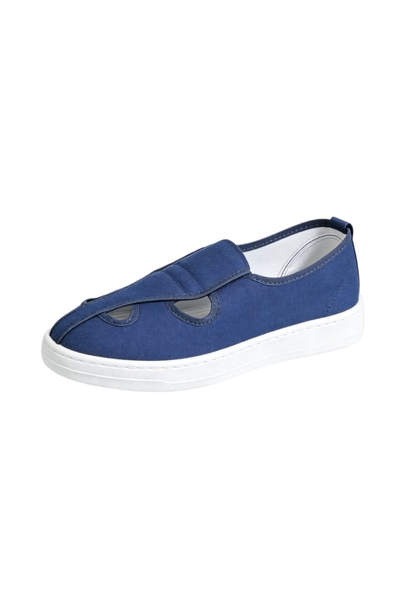 Unisex ESD Slip-On Canvas Shoes, Anti-Static Work Shoes for Nurses, Medical Staff & Industrial Workers, Lightweight Non-Slip Comfortable Nursing Shoes Blue 40