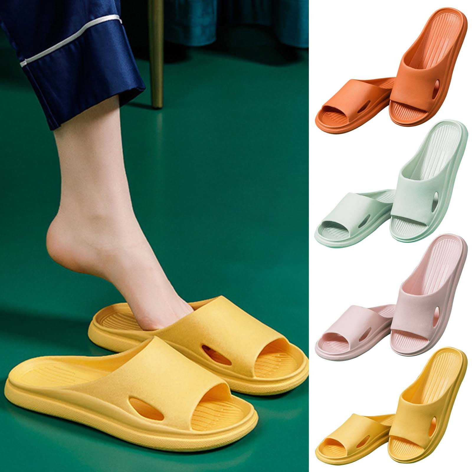Unisex EVA Foam Slippers Indoor Outdoor Non-Slip Shower Slides ...