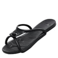 thumbnail image 1 of Unisex EVA Slides Flip Flops Black, Adjustable Strap Non Slip Lightweight Sandals for Men Women, Waterproof Beach Pool Shoes,Size 6-6.5, 1 of 8