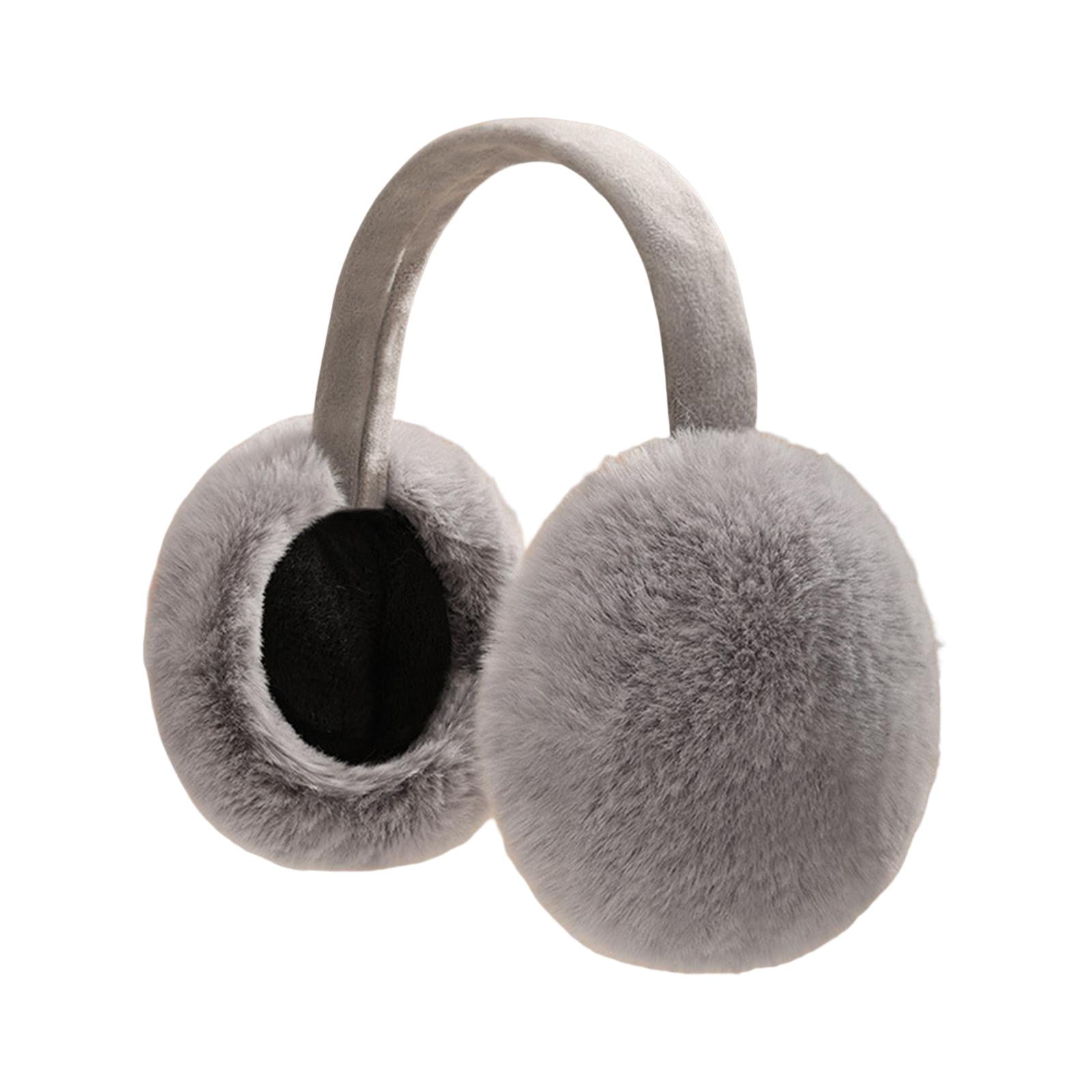 Unisex Ear Muffs Earmuffs, Thermal Cosy Ear Flaps, Plush Folding Ear