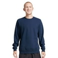 thumbnail image 1 of Unisex Eco Premium Blend Ring-Spun Crewneck Sweatshirt, 57/43 Cotton/Polyester Long Sleeve Winter Sweater (J.Navy , XL), 1 of 8