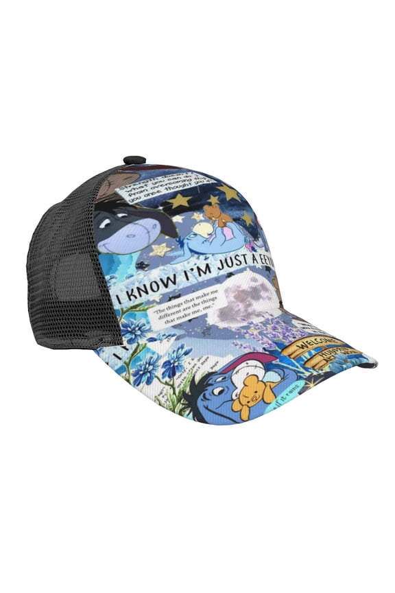 Unisex Ee-Yore Baseball Cap Adjustable Trucker Mesh Hat For Running Sports Hiking Camping