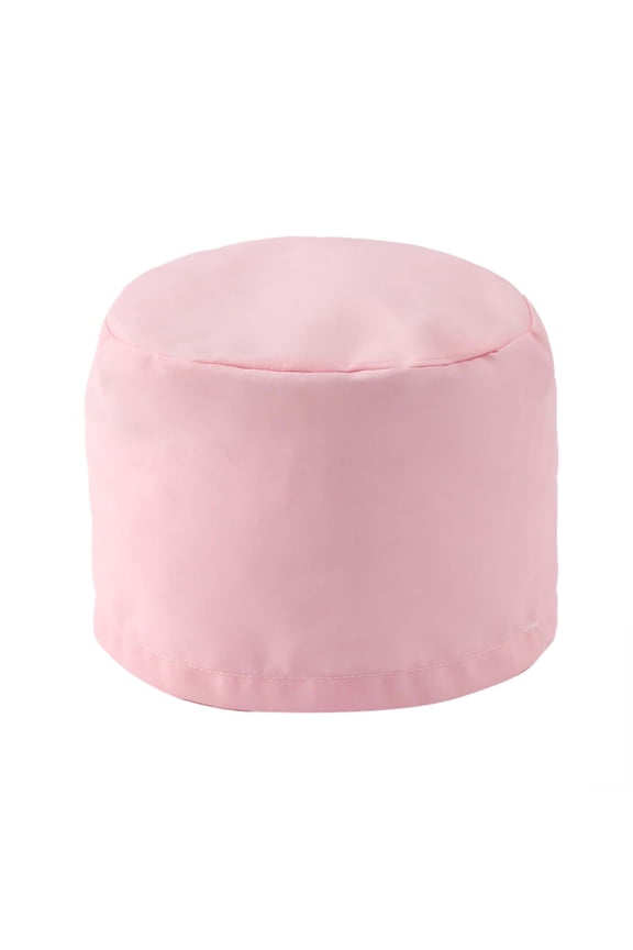 Unisex Elastic Classic Round Doctor’s Hat Sanitary Work Cap for Kitchen Use, Red